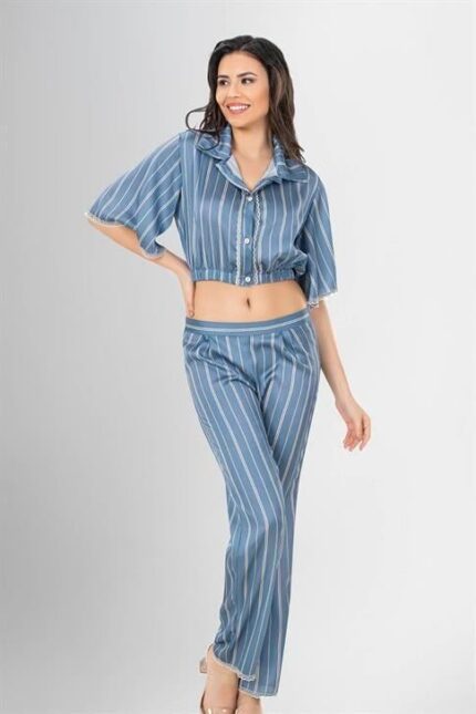 Loriva 2'li Pijama Takımı Desenli 1956