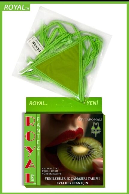 Arias Closet Fantezi Tüketilebilen Yenilebilir Kivi Aromalı İç Çamaşırı Takımı